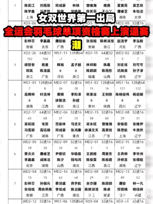 全运会羽毛球资格赛启动 众奥运冠军角逐参赛名额 全运会羽毛球资格赛启动 众奥运冠军角逐参赛名额